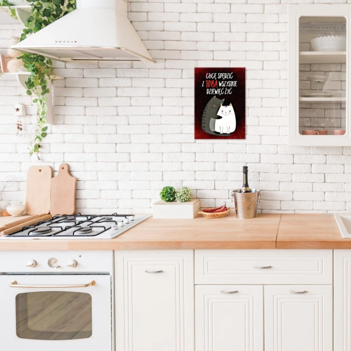 Plakat metalowy Spędzić z Tobą życie