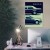 Plakat metalowy Mercedes 500E