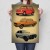 Plakat metalowy Samochody PRL