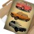 Plakat metalowy Samochody PRL