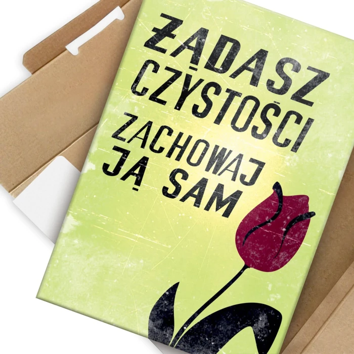 Plakat metalowy Zachowaj czystość
