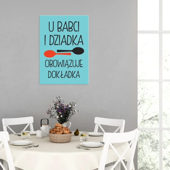 Plakat metalowy U babci i dziadka