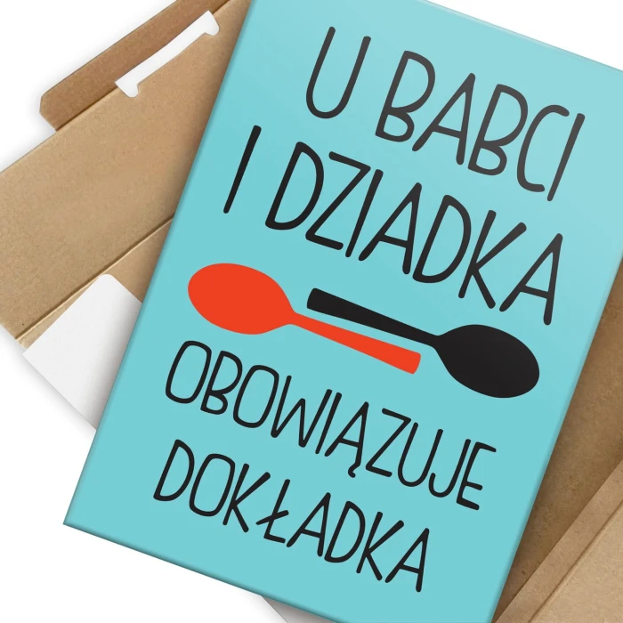 Plakat metalowy U babci i dziadka