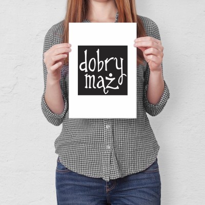 Plakat metalowy Dobry mąż