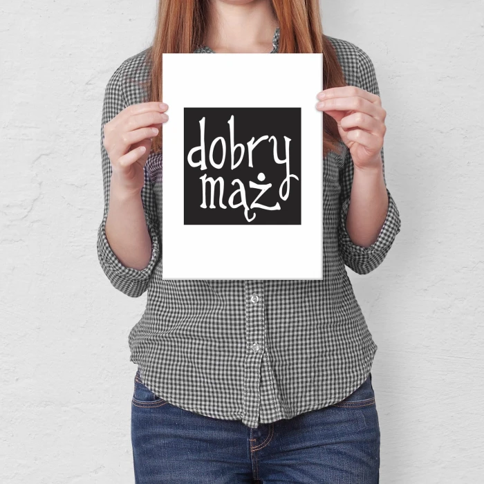 Plakat metalowy Dobry mąż