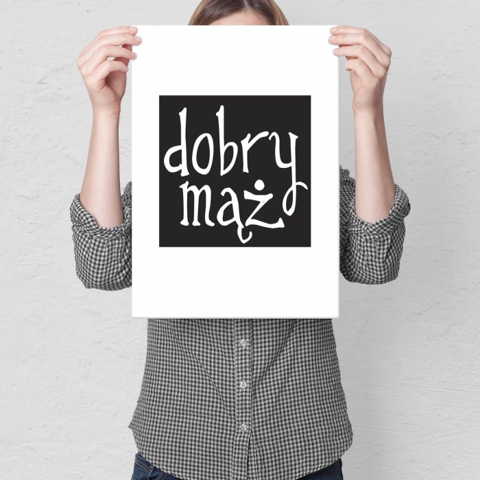 Plakat metalowy Dobry mąż