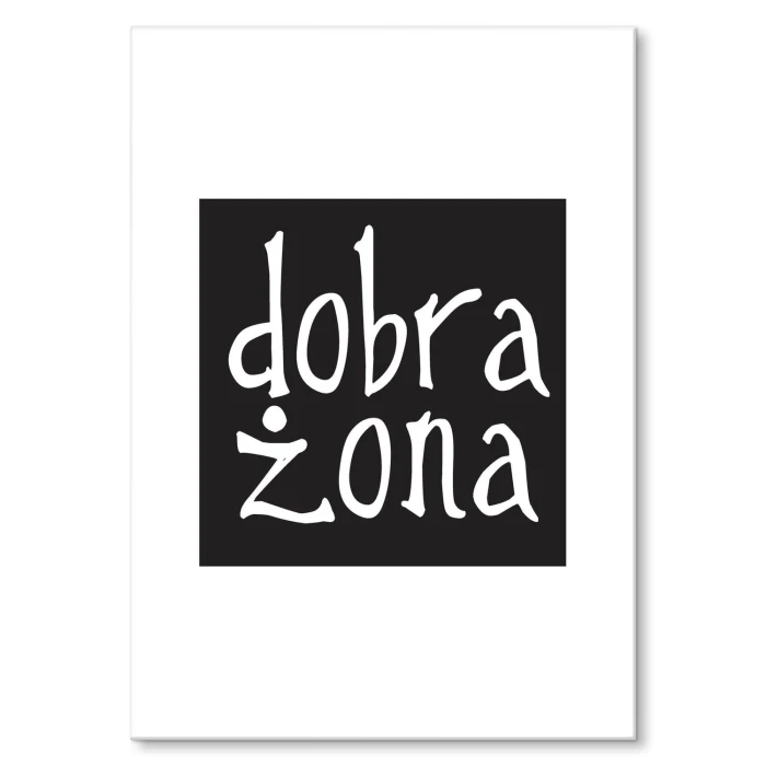 Plakat metalowy Dobra żona