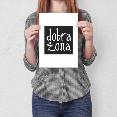 Plakat metalowy Dobra żona