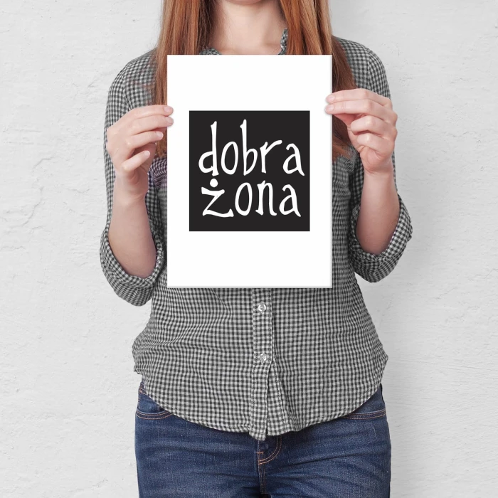 Plakat metalowy Dobra żona