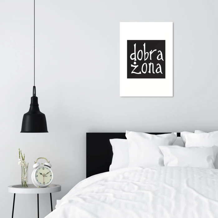 Plakat metalowy Dobra żona