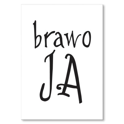 Plakat metalowy Brawo Ja