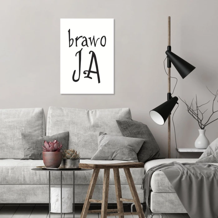 Plakat metalowy Brawo Ja