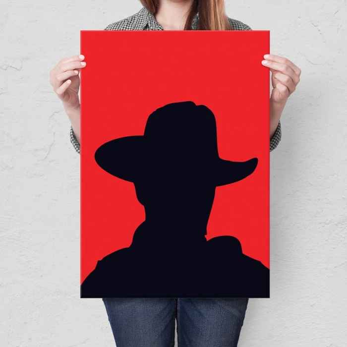 Plakat metalowy Clint Eastwood Kapelusz