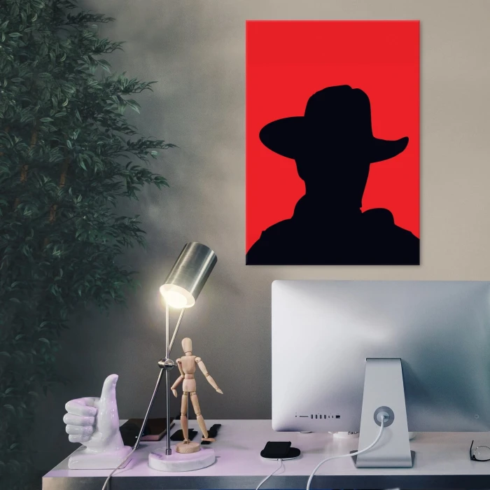 Plakat metalowy Clint Eastwood Kapelusz