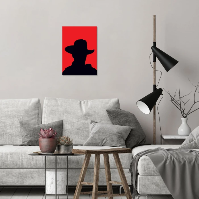 Plakat metalowy Clint Eastwood Kapelusz