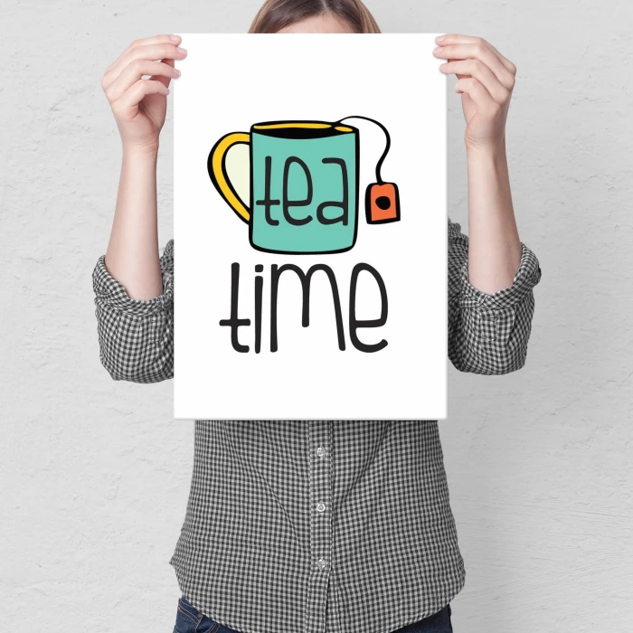 Plakat metalowy Tea time herbata