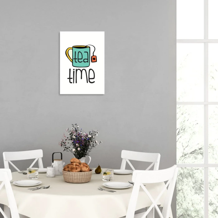 Plakat metalowy Tea time herbata
