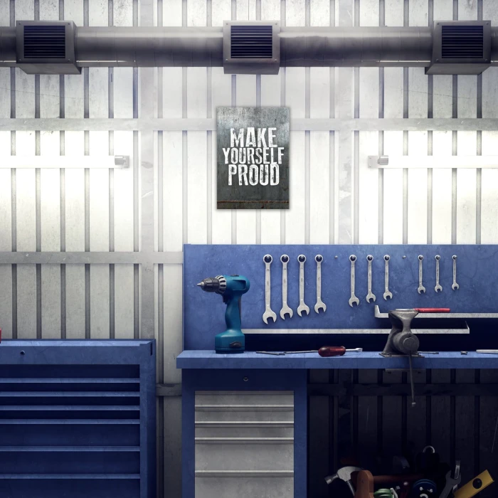 Plakat metalowy Make yourself proud