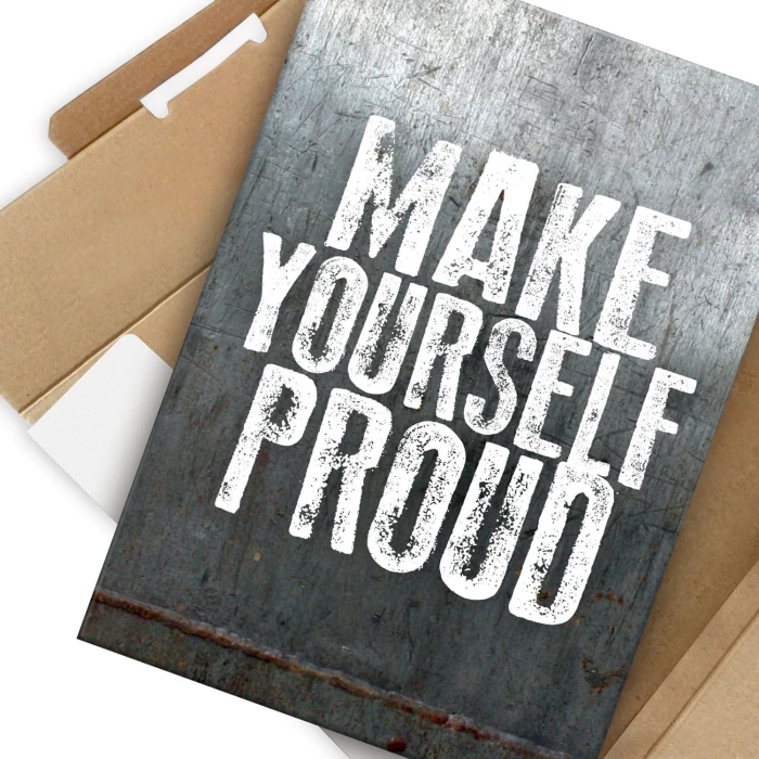Plakat metalowy Make yourself proud