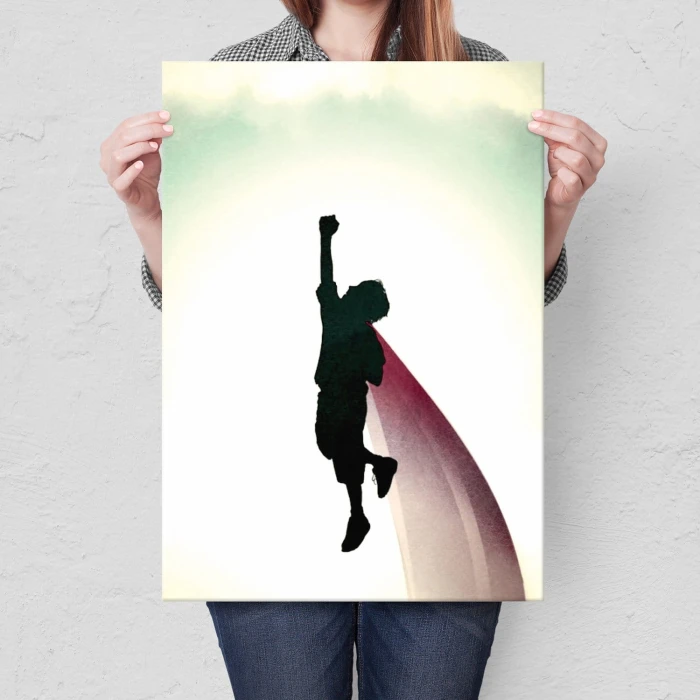 Plakat metalowy Dziecko superbohater Prezent