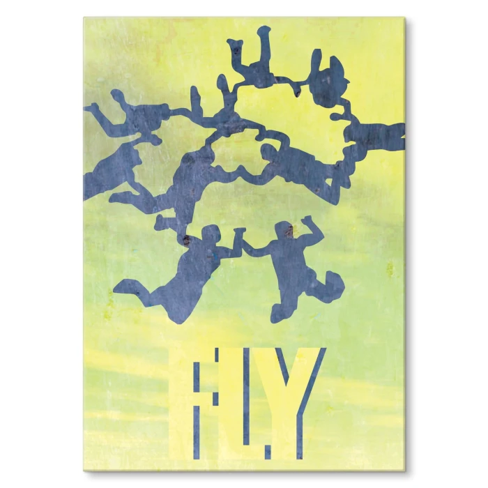 Plakat metalowy Fly Latanie