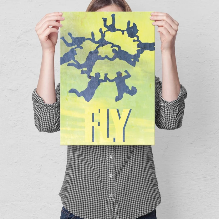 Plakat metalowy Fly Latanie