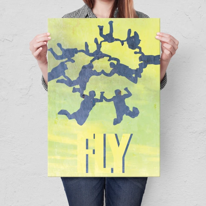 Plakat metalowy Fly Latanie