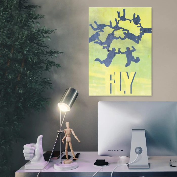 Plakat metalowy Fly Latanie