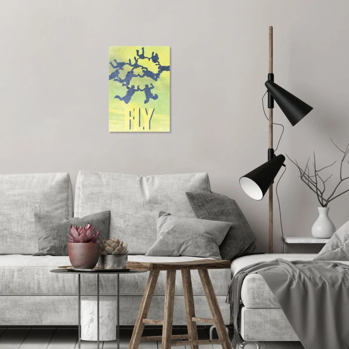 Plakat metalowy Fly Latanie