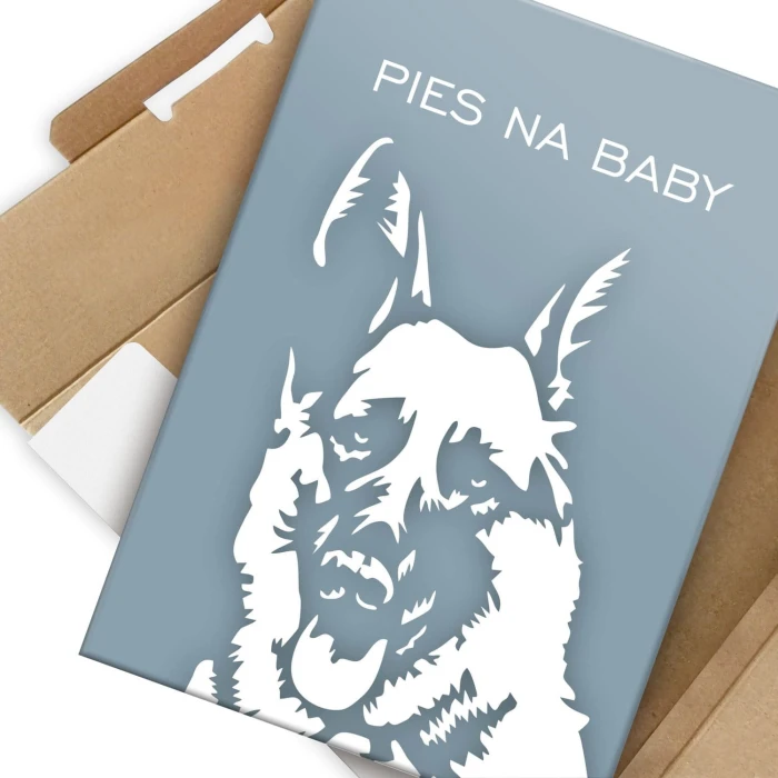 Plakat metalowy Pies na baby