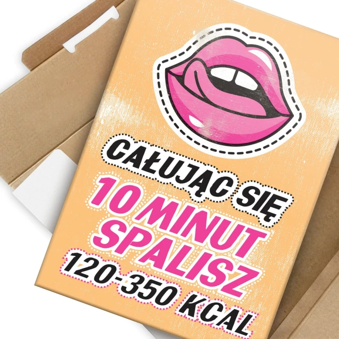 Plakat metalowy Całowanie i kalorie