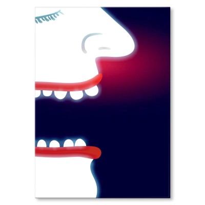 Plakat metalowy Twarz