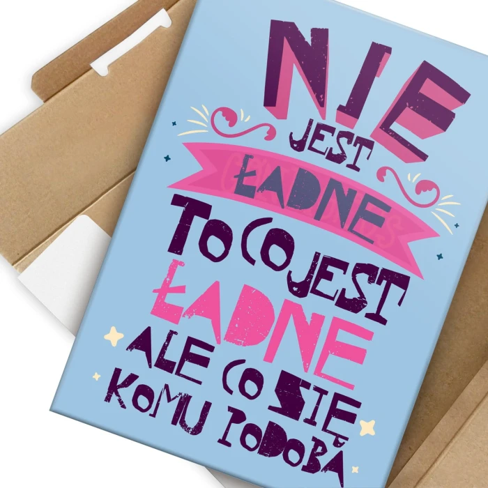 Plakat metalowy Nie jest ładne