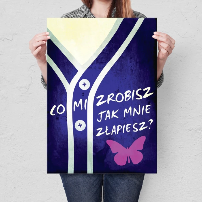 Plakat metalowy Co mi zrobisz?