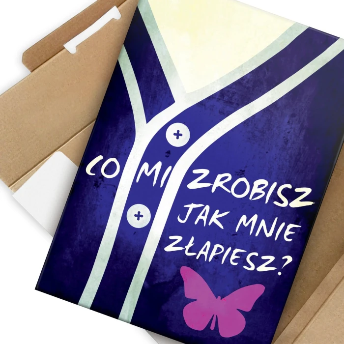 Plakat metalowy Co mi zrobisz?