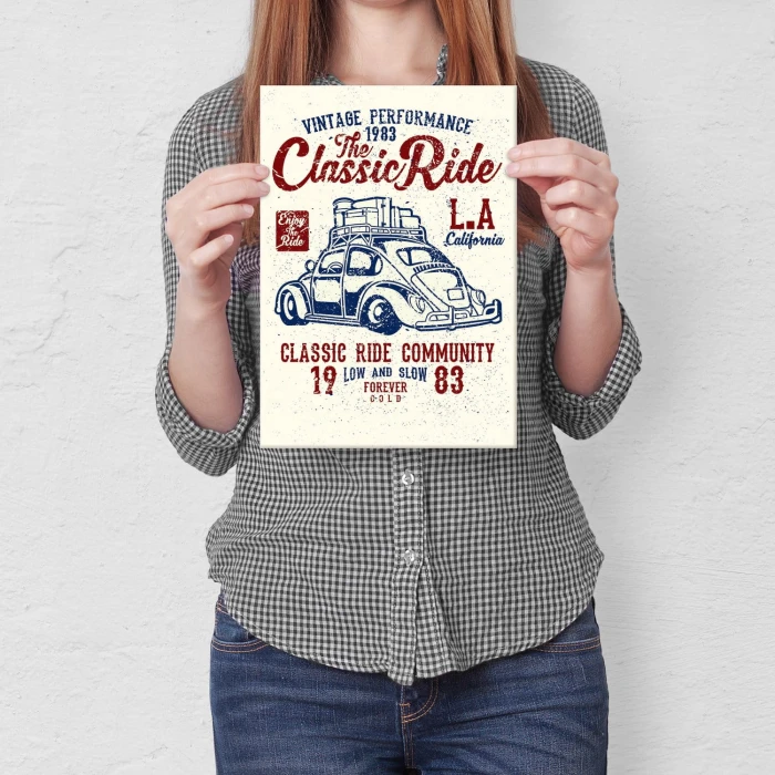 Plakat metalowy The Classic Ride