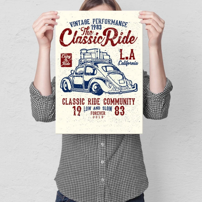 Plakat metalowy The Classic Ride