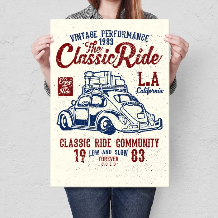 Plakat metalowy The Classic Ride
