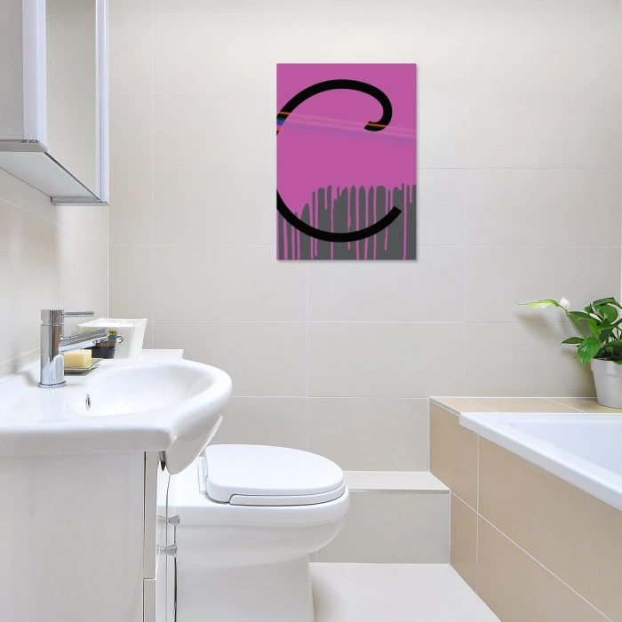 Plakat metalowy Litera C