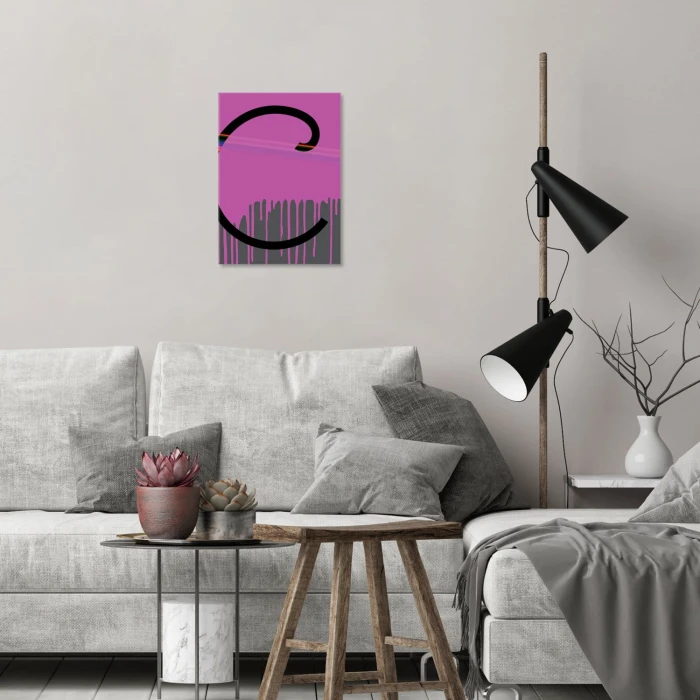 Plakat metalowy Litera C
