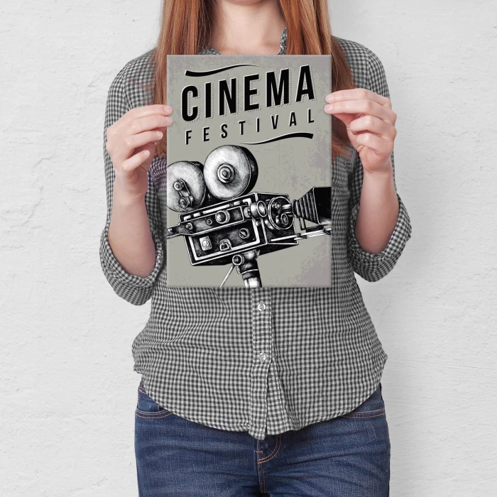 Plakat metalowy Cinema festival