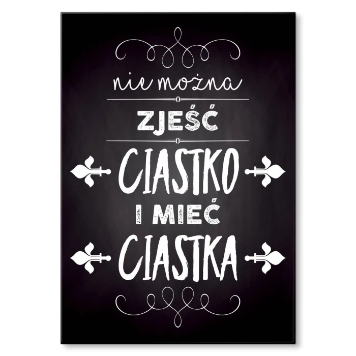 Plakat metalowy Ciastko