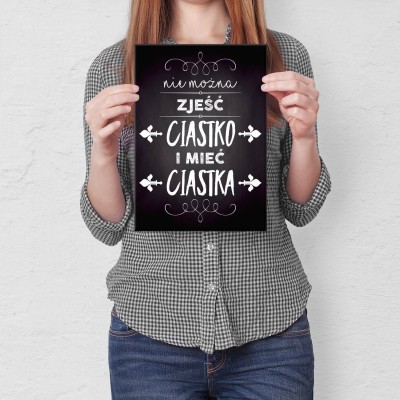 Plakat metalowy Ciastko