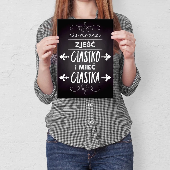 Plakat metalowy Ciastko
