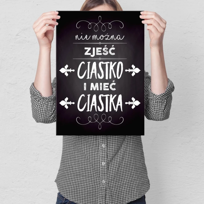 Plakat metalowy Ciastko
