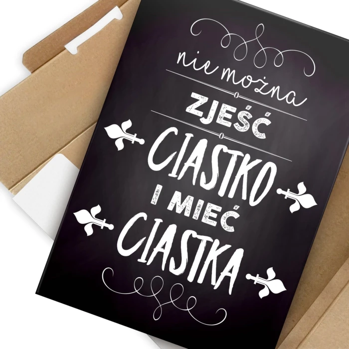 Plakat metalowy Ciastko