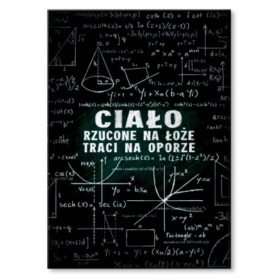 Plakat metalowy Ciało rzucone na łoże