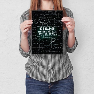 Plakat metalowy Ciało rzucone na łoże