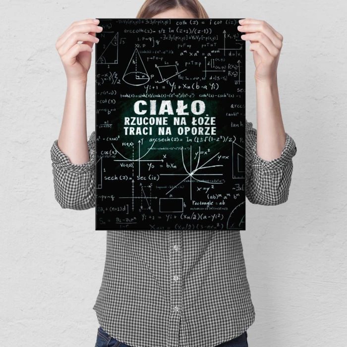 Plakat metalowy Ciało rzucone na łoże