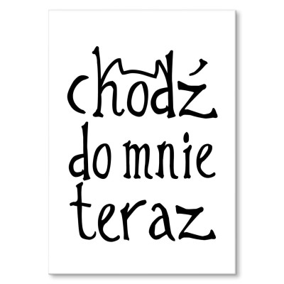 Plakat metalowy Chodź do mnie